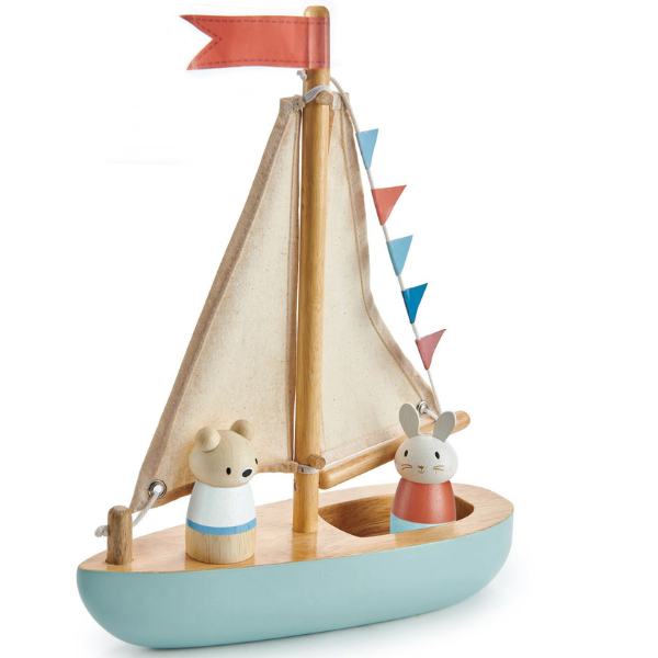 Tender Leaf Wooden Sailaway Boat
