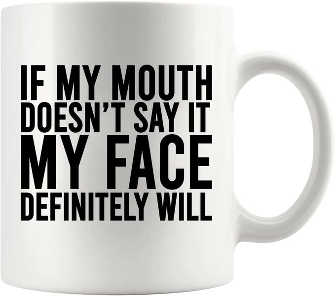 My Mouth vs Face-Father's day-Mother's day-Vlanetines=--Christmas Mug