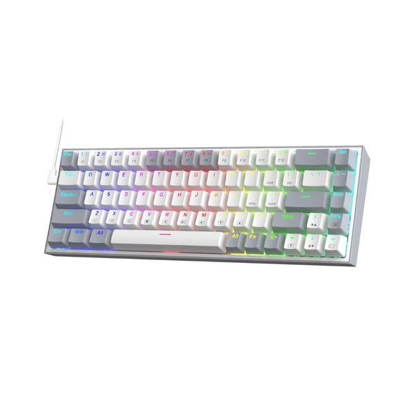 Redragon CASTOR Mechanical 65% RGB Gaming Keyboard - Grey