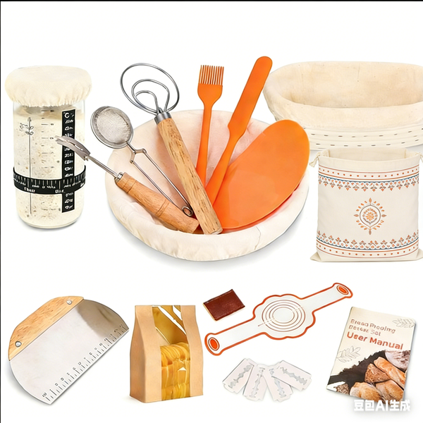 Bread Proofing Basket Sourdough Bread Baking Supplies,Sourdough Starter Kit