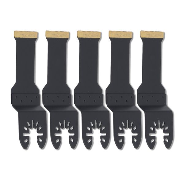 Oscillating Tool Blades 5pc Titanium Plated Multitool Kit 28mm