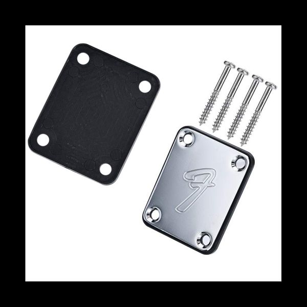70S 4-Bolt Guitar Neck Plate Neckplate(Silver)