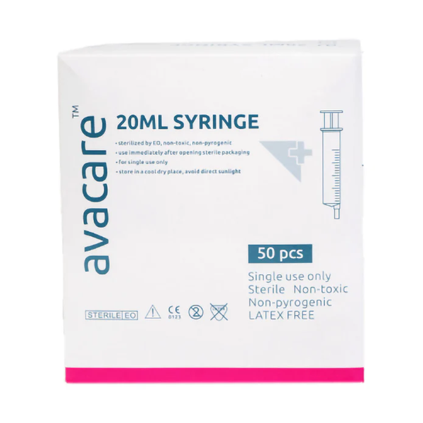 Avacare - 20ml Luer Slip Syringe 20ml 50's