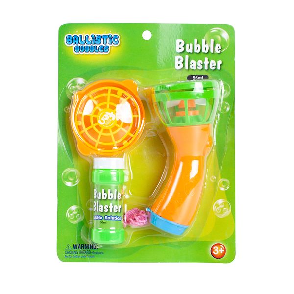 B/O Bubble Shooter w/60ml Bubble Solution (Supplied color may vary)