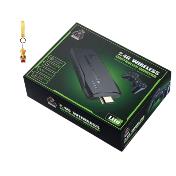 2.4g 4K Ultra HD Game Stick with 2 x Wireless Controllers Gamepad