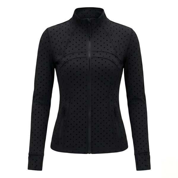 Women's Flocked Slim Fit Sports Jacket
