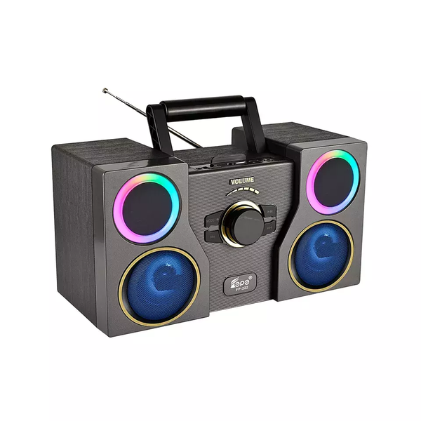 Disco light wireless speaker with Audio Line Led Light Fm Radio FP-222