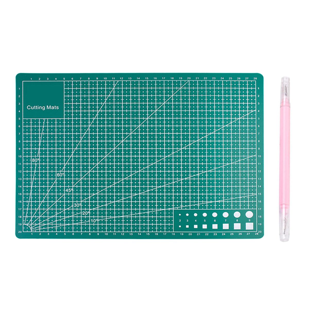 Self healing cutting mat a4 sewing mat rotary cutting mat plus 1 knife