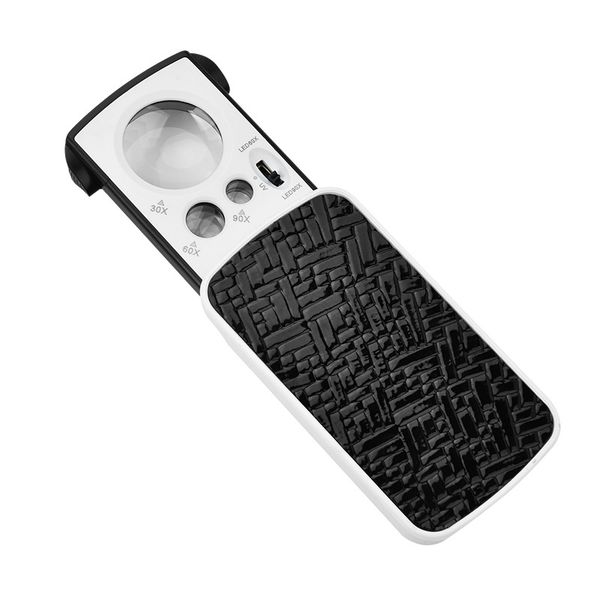 Pull Out 30X60X90X With LED, UV Light Jewelry Magnifying Glass