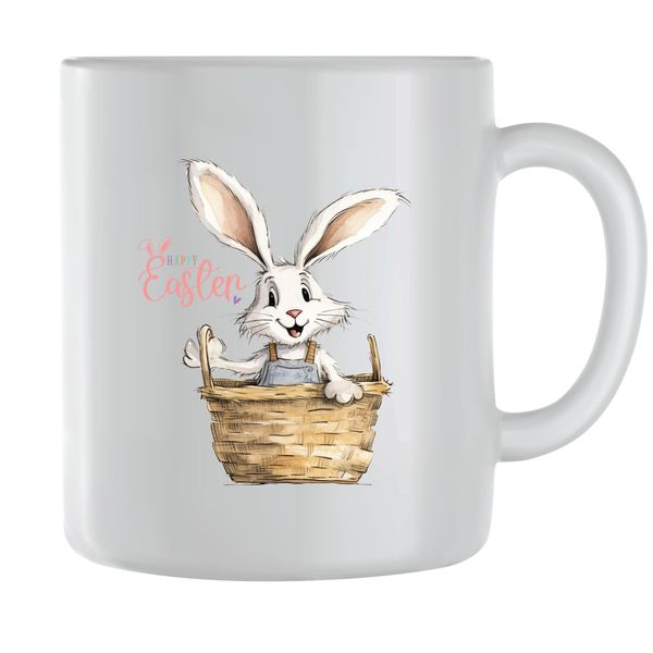 Wicker Coffee Mugs for Men Women with Trendy Easter Graphic Cups Present 085