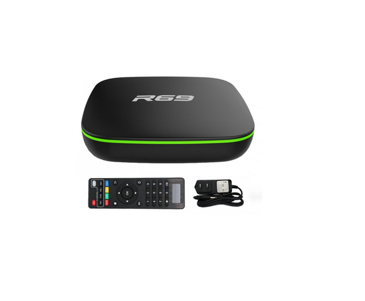 R69 smart tv box 8k HD quad-core 1080p support youtube/netflix