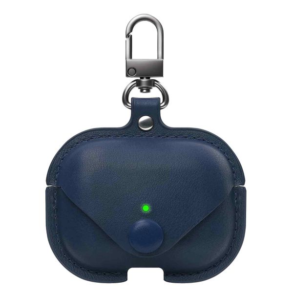 Leather Case Cover with Keychain Compatible with Airpods Pro 3