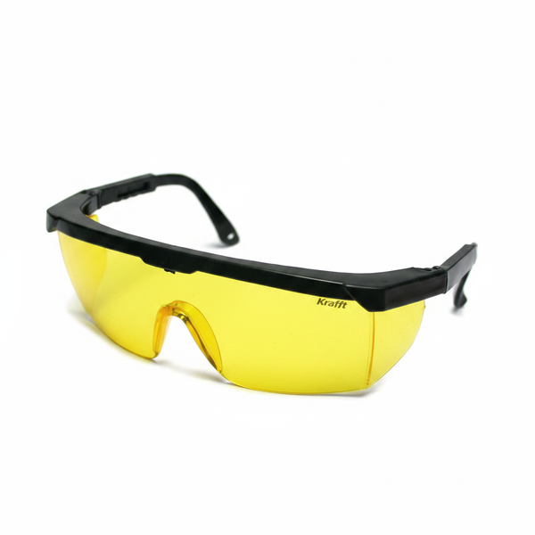 Krafft Full Rim Safety Glasses with Yellow Tint for Enhanced Visibility