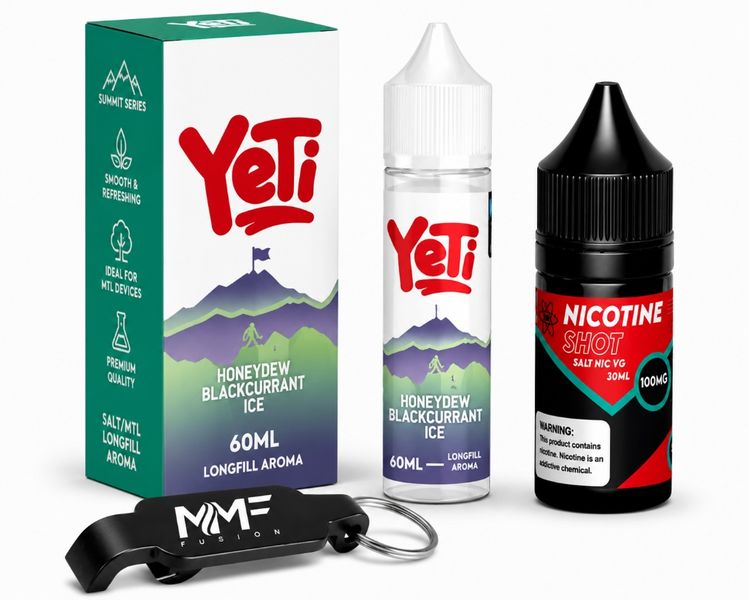Yeti Series MMF E-Liquid 60ml Juice 50mg - Honeydew Blackcurrant Ice