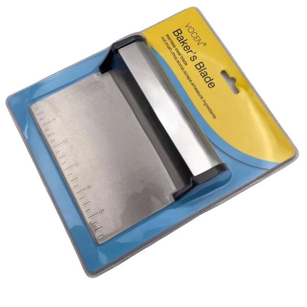 FI- Baker's Blade: Stainless Steel Dough Scraper - 13cmX15cm