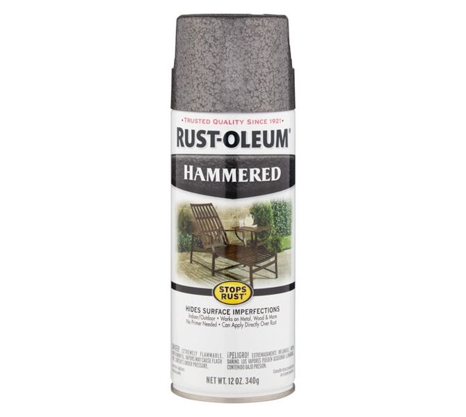 Spray Paint Stops Rust Hammered Grey 340 G image