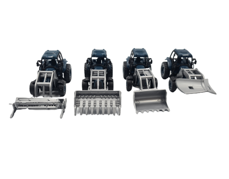 Farming Set of 4 Plastic Toy Vehicles