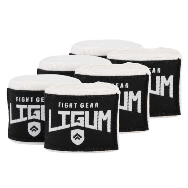 3 Pack of 4.5m Boxing Wraps - Ligum Fight Gear