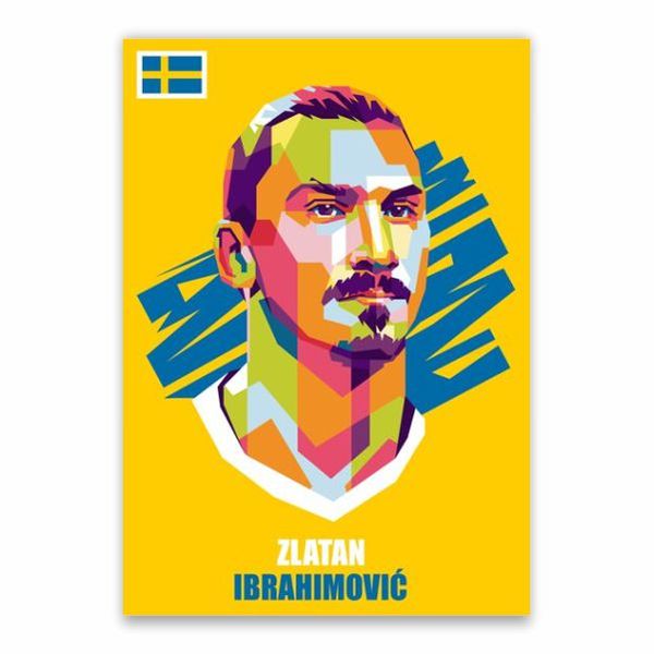 Zlatan Ibrahimovic Sweden Poster - A1