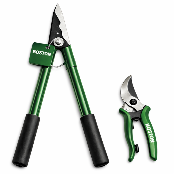 BOSTON Garden Lopper &amp; Pruning Shear Set Heavy Duty Steel Cutting Tools