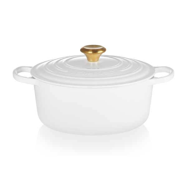 Le Creuset - Signature Round Cast Iron Casserole - White