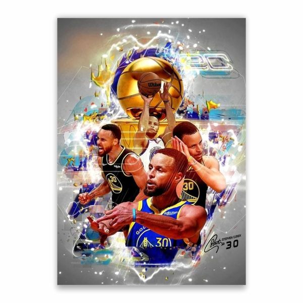 Stephen Curry 30 Collage Poster - A1