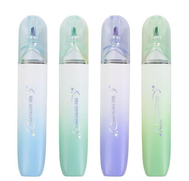 Beifa Fluorescent Brush Highlighter Set - Ocean Mist Collection (4 Colours)