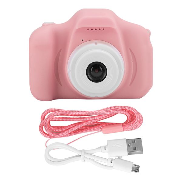 Cartoon Digital Video Camera Toy DIY Photos Recording for Children KidsPink