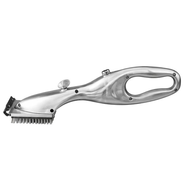Heavy-Duty Grill Cleaning Brush - Silver