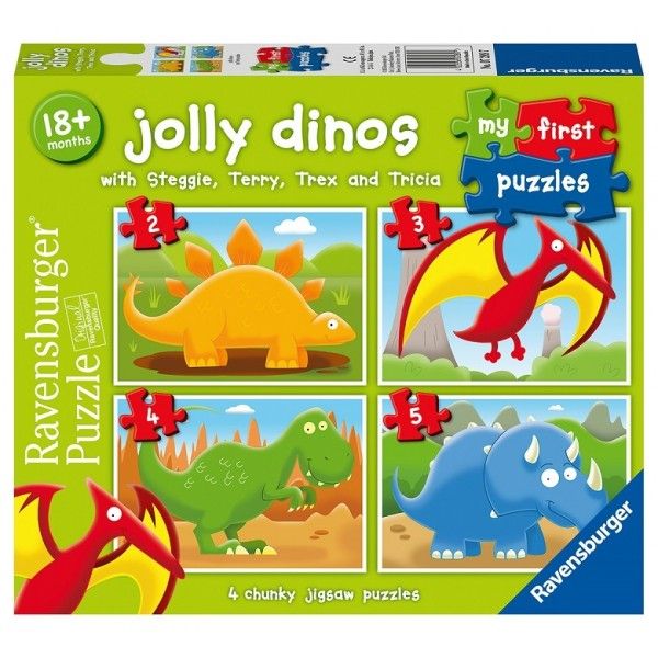 Ravensburger My First Puzzle 2-3-4-5 Piece - Jolly Dinos