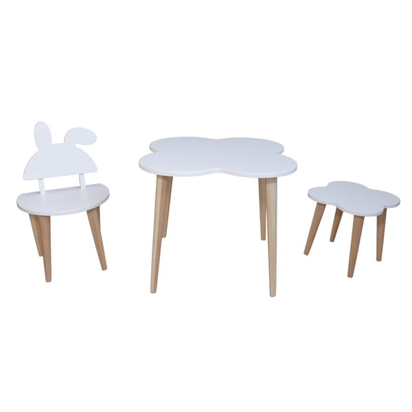 Handmade Wooden Toddler Preschool Montessori Table &amp; Chairs for Kids