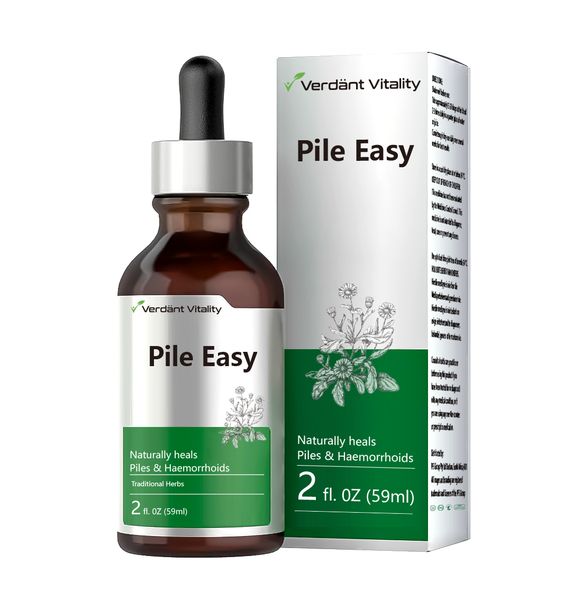 Verdant Vitality - Pile Easy - Piles &amp; Hemorrhoids Support - 59 ml