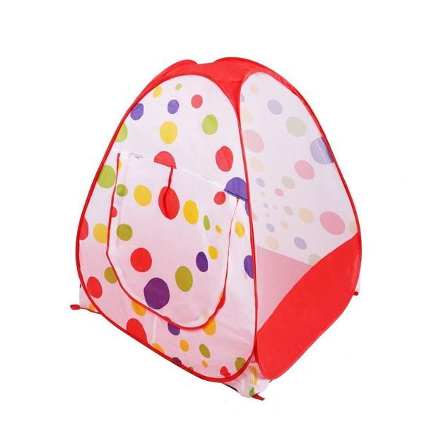 Polka Dots Design Kids Activity Play House Tent - Red