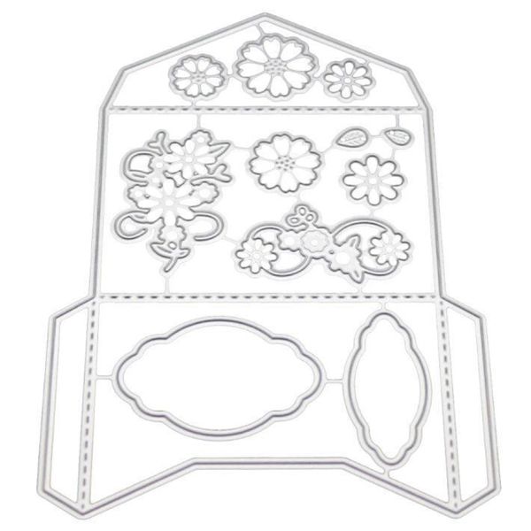 Craft Stationary Decorative Envelope Steel Template Stencil(14cm)