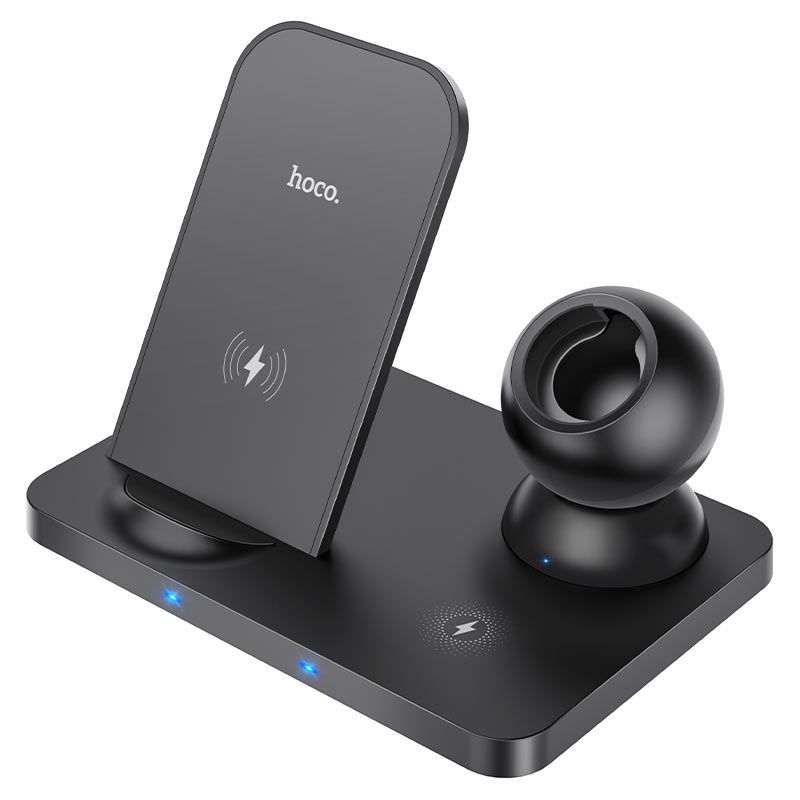 Hoco 3-in-1 Wireless Charging Dock for Mobile, Headsets And