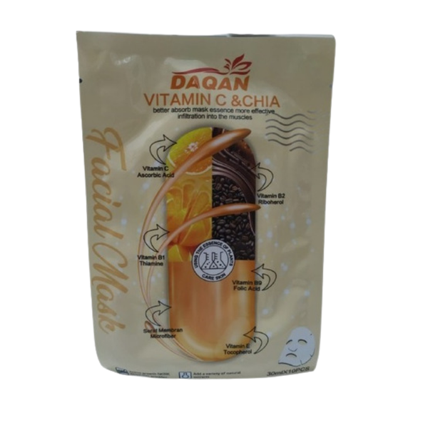Daqan Vitamin C &amp; Chia Sheet Masks (Pack of 10)