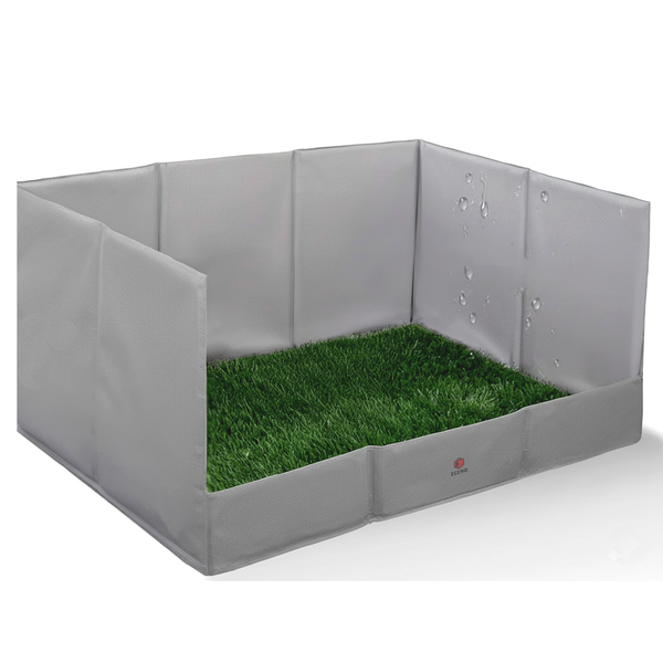 Dog Potty Training Mat Indoor Potty Trainer Puppy Grass Pad With Pee Baffle
