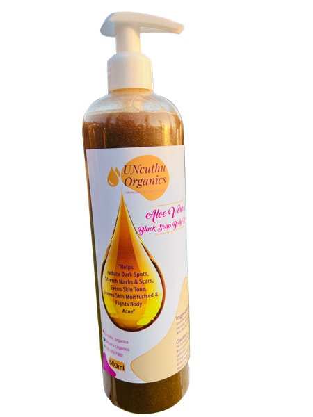 UNcuthu Organics - Aloe Vera &amp; Black Soap Body Wash