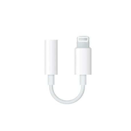 Apple iPhone 14 Pro Max Lighting To 3.5mm Aux Audio Headphone Adapter White  Pack Of 2