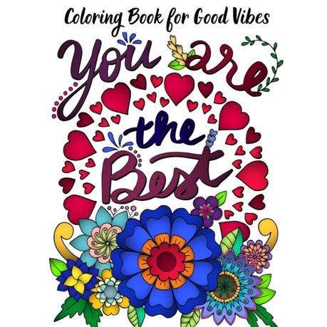 Download Coloring Book For Good Vibes Easy Coloring Book For Adults Inspirational Quotes Simple Large Print Coloring Pages With Positive And Good Vibes Ins Buy Online In South Africa Takealot Com