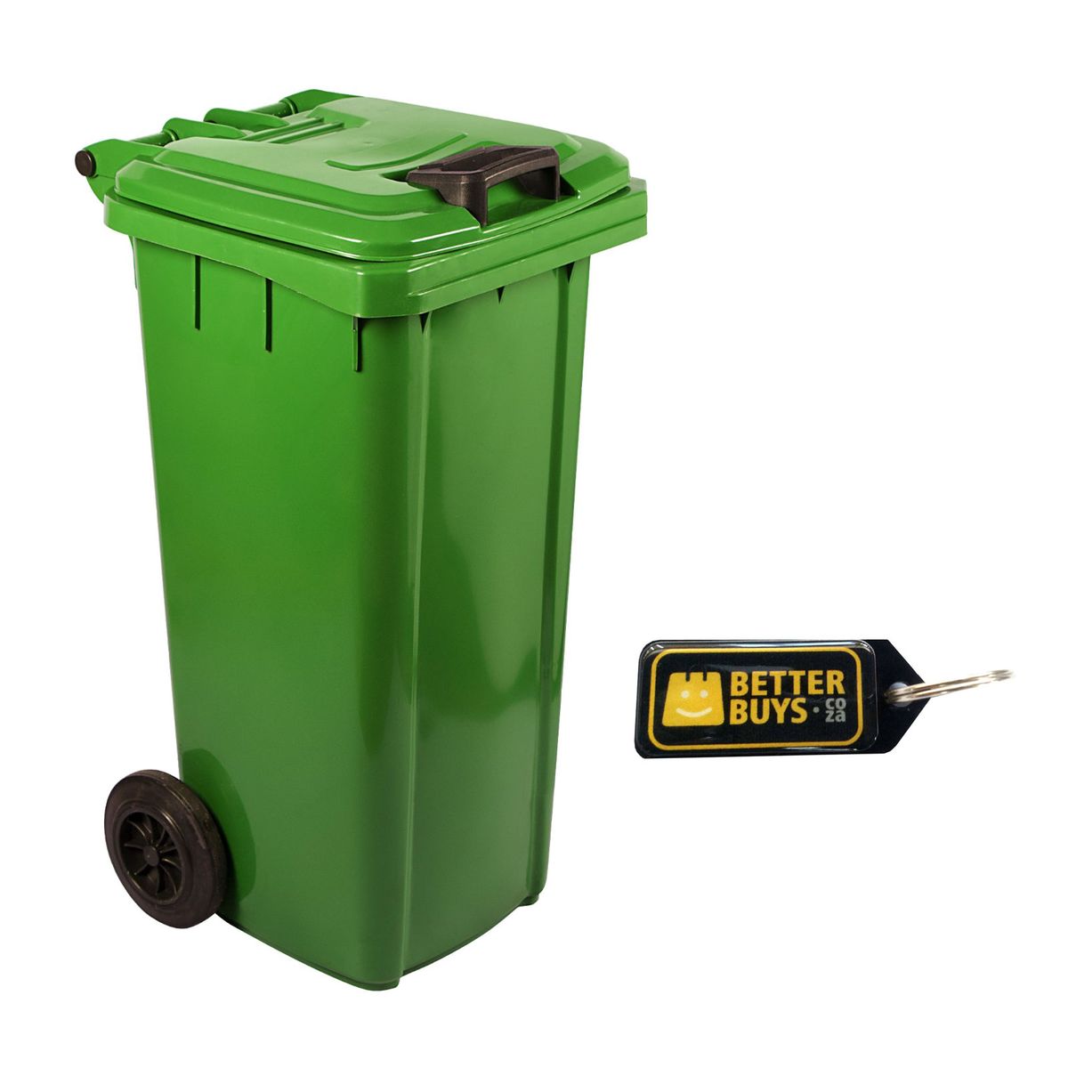 120 Litre SABS Approved Wheelie Plastic Waste Yard Bin Green