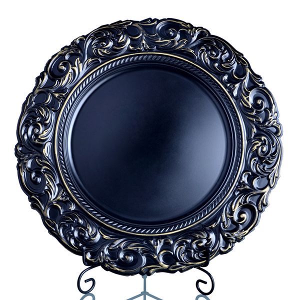 New 25 Pieces Vintage 33cm Underplate - Black