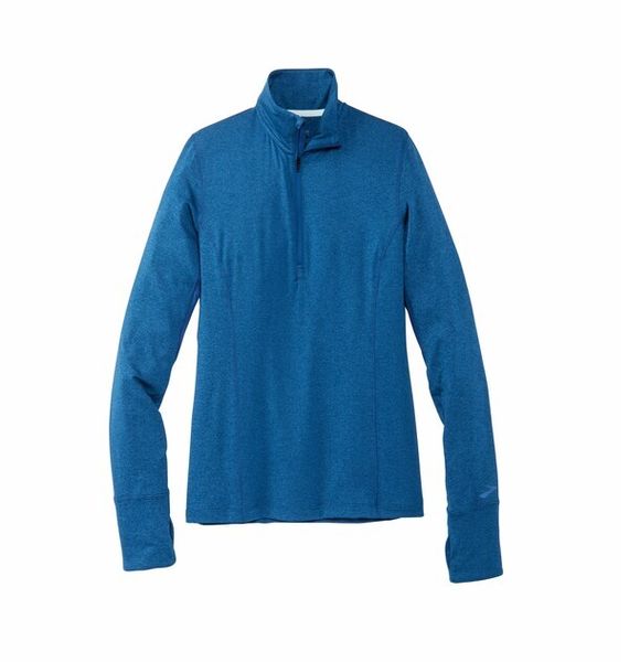 Brooks Womens Dash 1/2 Zip Blue image