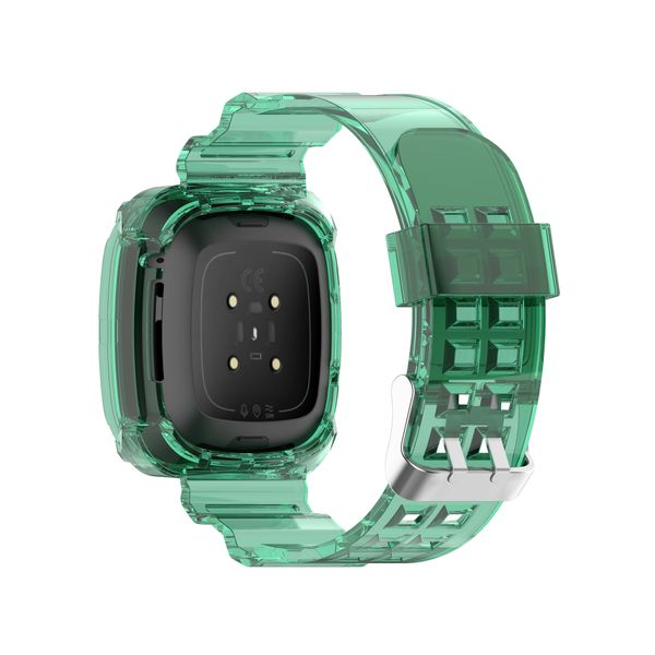 Replacement Fitbit Versa 3 &amp; Sense Watch Strap Band &amp; Screen Cover Clear