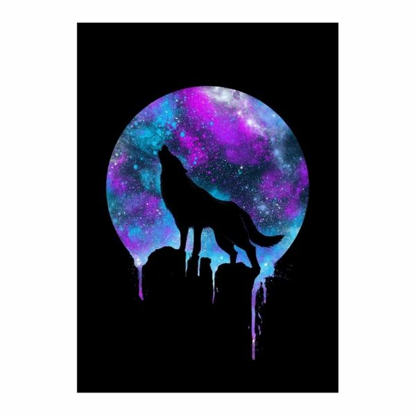 Kawaii Galaxy Wolf - A1 Poster