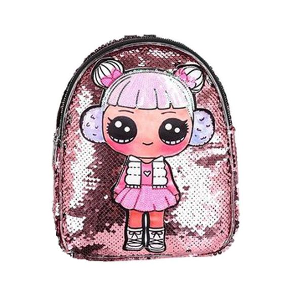 Trendz Cute Cartoon Sequins Backpack
