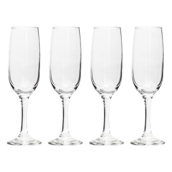 Regent Stemmed Champagne Flute 4 Pack, (215Ml)
