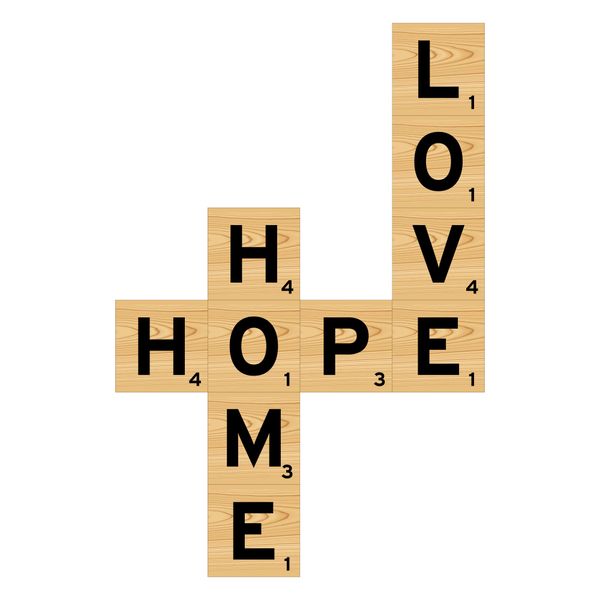 Scrabble - Home, Hope, Love
