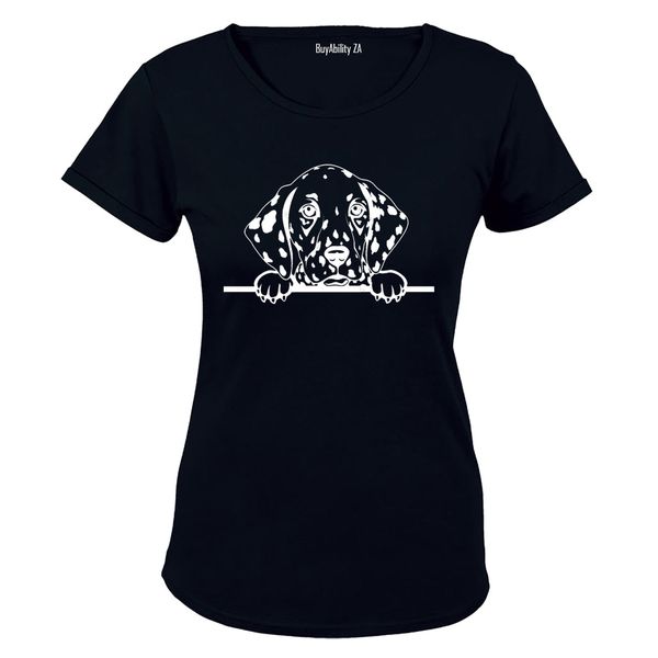 Peeking Dalmatian - Ladies - T-Shirt