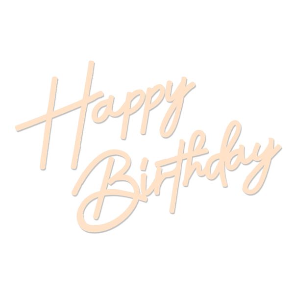 Happy Birthday Neon Sign for Wall Decor, 17×12 Inch Warm White